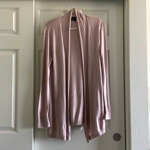 Premise | open front cardigan | dusty rose pink